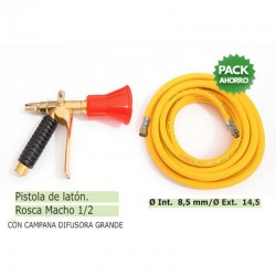 Pistola de latón + 10...