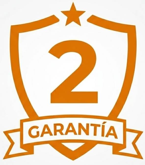 2 años de Garantía: Compra con total tranquilidad. Hay servicio técnico y disponemos de todos los repuestos necesarios para asegurar la máxima durabilidad y rendimiento de tu compra.